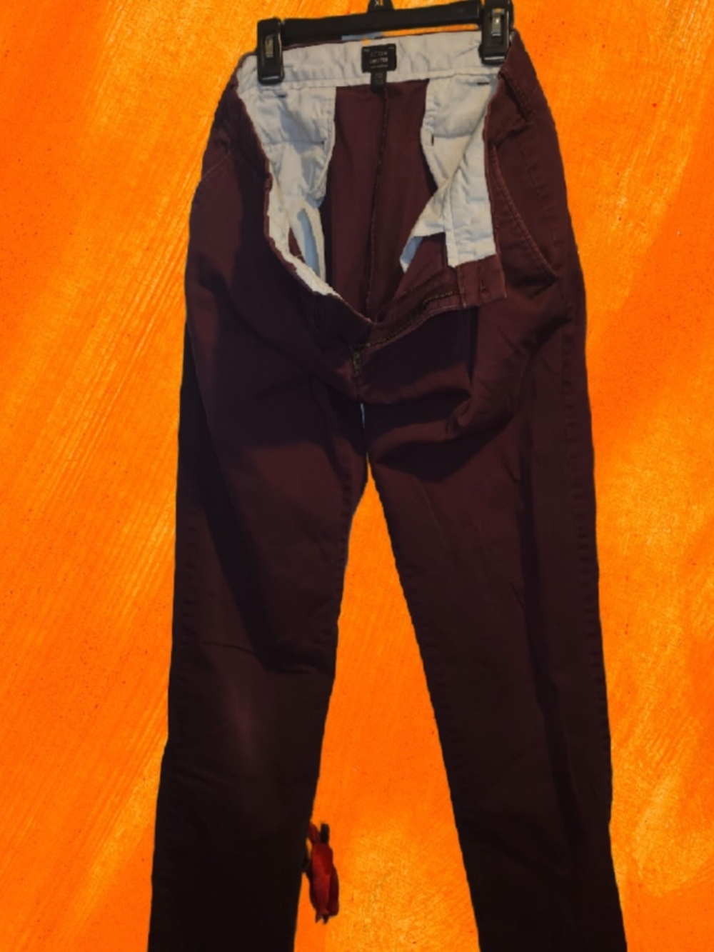 Maroon Momentum Slim Chinos W32, L32 – Move Fast, Look Sharp